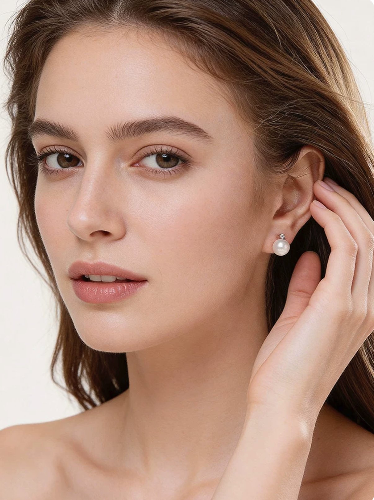 Diamond Pearl Earring