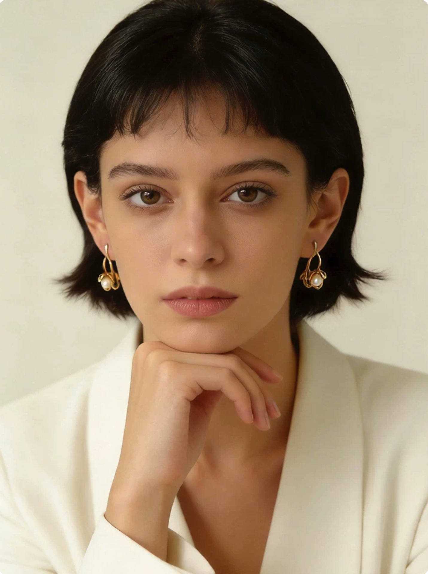 Pearl Flower Earring
