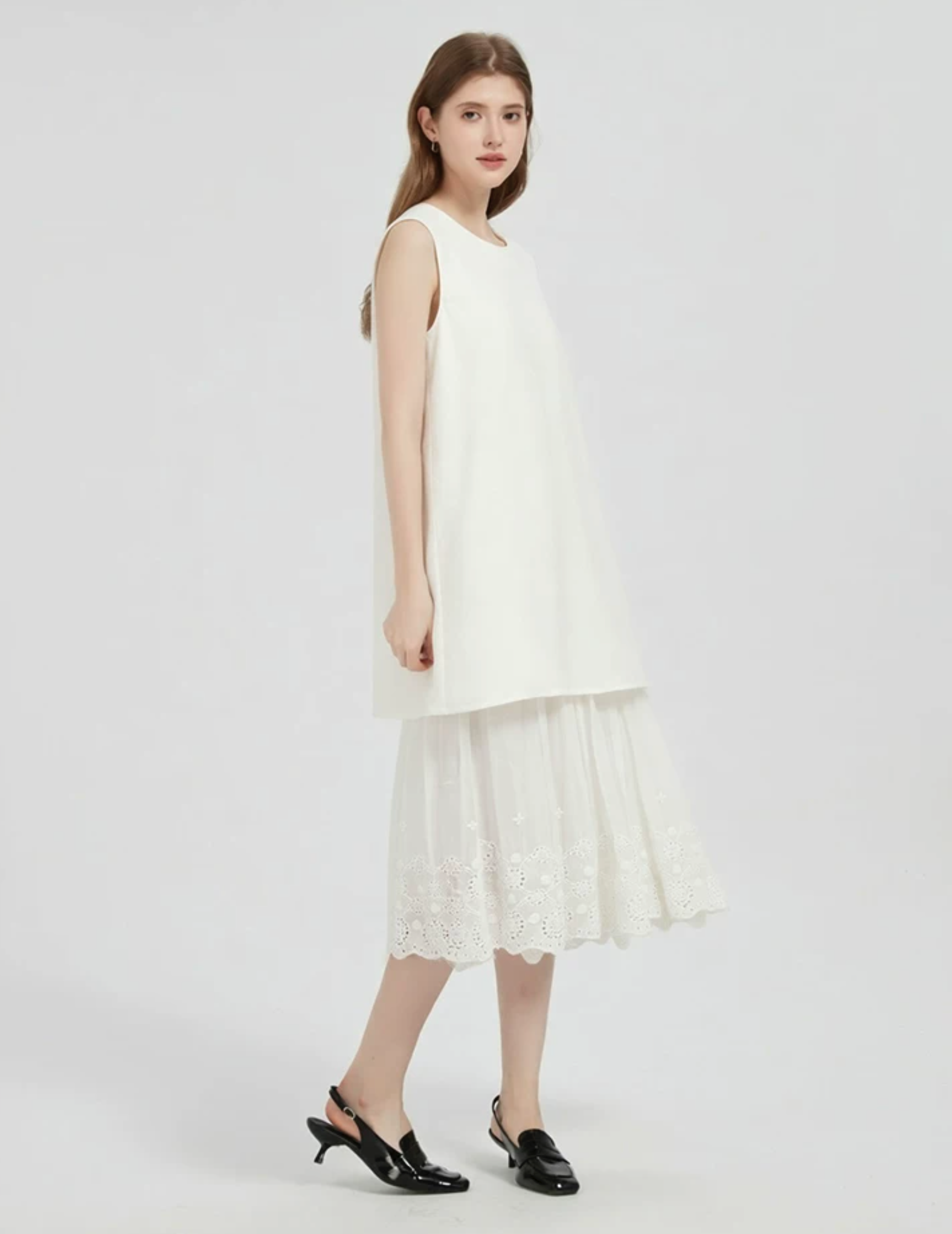 Ensemble Blanc Broderie